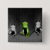 Lumpy Green Bug Button (Vorderseite)