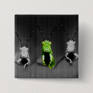 Lumpy Green Bug Button