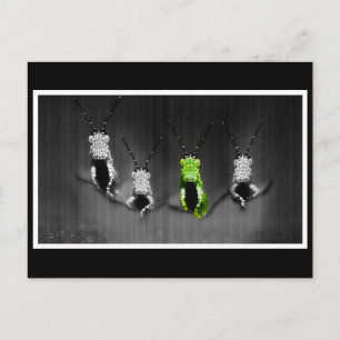 Lumpy Green Bug Postkarte