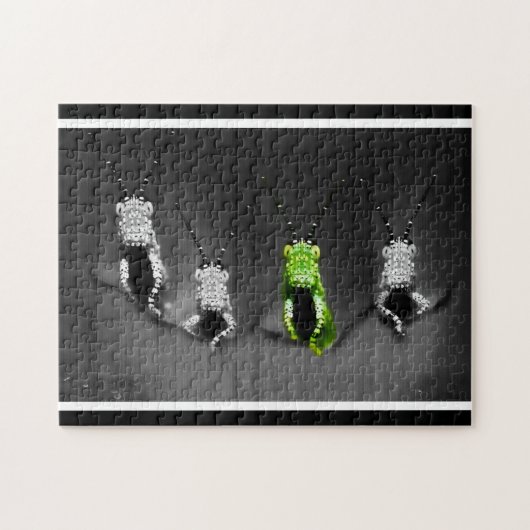 Lumpy Green Bug Puzzle (Horizontal)