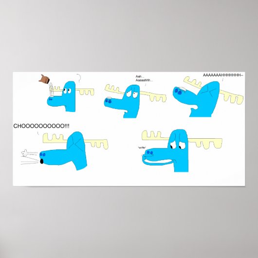 Lumpy Mehl Sneeze Poster (Vorne)