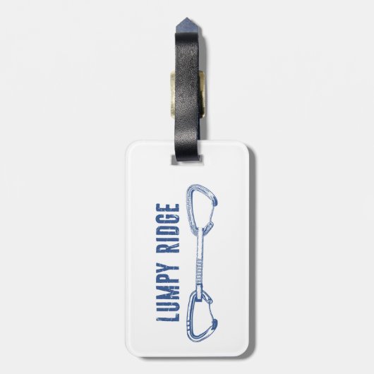 Lumpy Ridge Rock Climbing Quickdraw Gepäckanhänger (Rückseite vertikal)