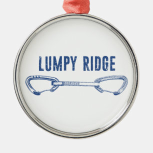 Lumpy Ridge Rock Climbing Quickdraw Ornament Aus Metall