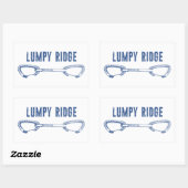 Lumpy Ridge Rock Climbing Quickdraw Rechteckiger Aufkleber (Blatt)