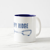 Lumpy Ridge Rock Climbing Quickdraw Zweifarbige Tasse (VorderseiteRechts)