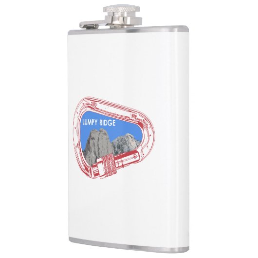 Lumpy Ridge Rock Klettersteig Carabiner Flachmann (Links)