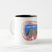 Lumpy Ridge Rock Klettersteig Carabiner Zweifarbige Tasse (Vorderseite Links)