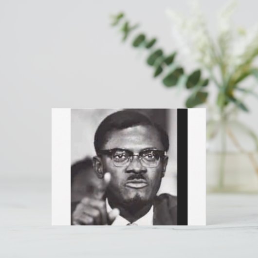 Lumumba Postkarte (Stehend Vorderseite)