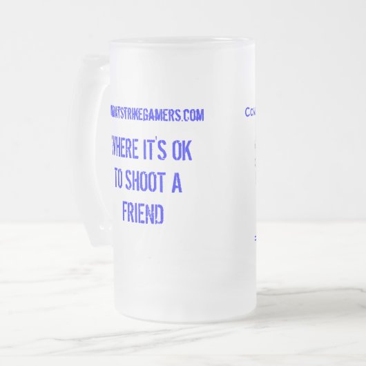 Lumys Bier-Tasse Mattglas Bierglas (Vorderseite Links)