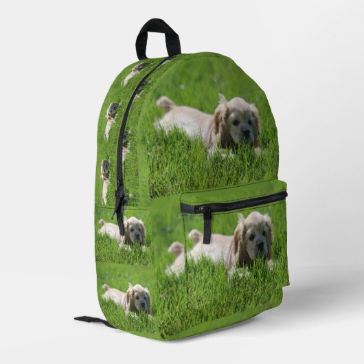 Luna Bedruckter Rucksack (Rückseitige Ecke links)