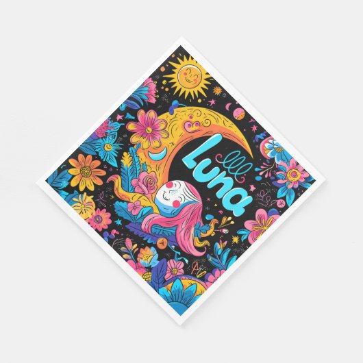 Luna Birthday Serviette (Ecke)