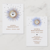 *~* Luna Boho Celestial Lunar Moon Magic Light Visitenkarte (Vorne/Hinten)