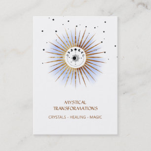 *~* Luna Boho Celestial Lunar Moon Magic Light Visitenkarte
