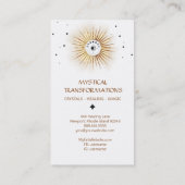 *~* Luna Celestial Lunar Moon Light Magic Boho Visitenkarte (Rückseite)