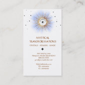 *~* Luna Celestial Lunar Moon Magic Boho Light Visitenkarte (Rückseite)