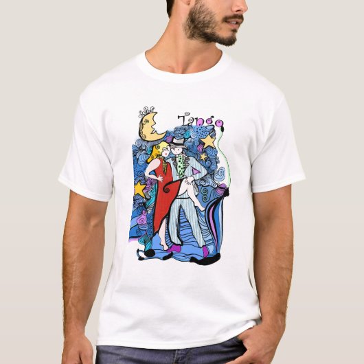Luna de Tango Cartoon T-Shirt (Vorderseite)