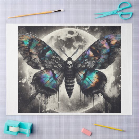 Luna Death Moth Seidenpapier (Basteln)