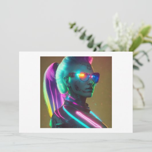 Luna: Der Cyberpunk-Technomancer Einladung (Stehend Vorderseite)