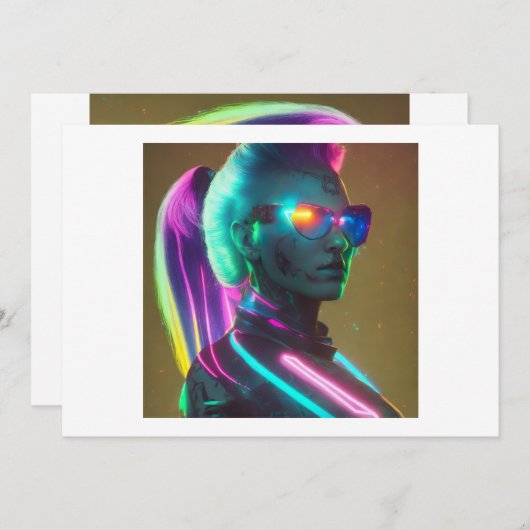 Luna: Der Cyberpunk-Technomancer Einladung (Vorne/Hinten)