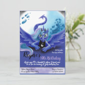 Luna-Drache-Party Einladungen (Stehend Vorderseite)