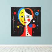 Luna - Dualität des Ausdrucks Leinwanddruck (Insitu (Holzboden))