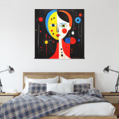 Luna - Dualität des Ausdrucks Leinwanddruck (Insitu (Schlafzimmer))