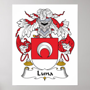 Luna Familienwappen Poster