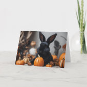 Luna getting ready for Halloween Dankeskarte (Vorderseite)