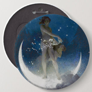 Luna Goddess auf den Nachts-Scattering Stars Button