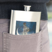 Luna Goddess auf den Nachts-Scattering Stars Flachmann (Beispiel)