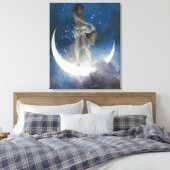 Luna Goddess auf den Nachts-Scattering Stars Leinwanddruck (Insitu (Schlafzimmer))