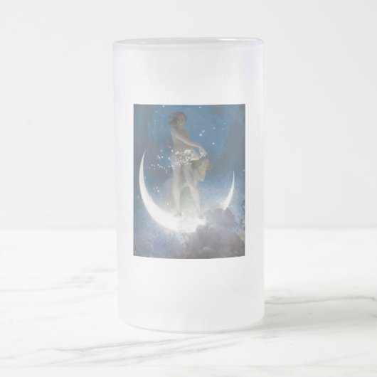 Luna Goddess auf den Nachts-Scattering Stars Mattglas Bierglas (Mittel)