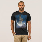 Luna Goddess auf den Nachts-Scattering Stars T-Shirt (Vorne ganz)