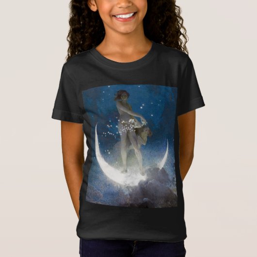Luna Goddess auf den Nachts-Scattering Stars T-Shirt (Vorderseite)