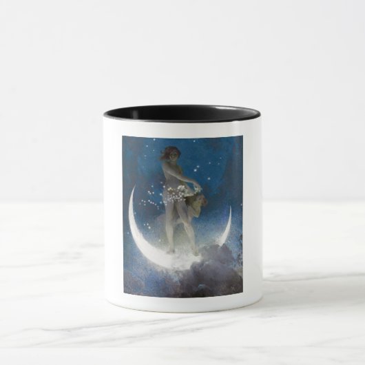 Luna Goddess auf den Nachts-Scattering Stars Tasse (Zentrum)