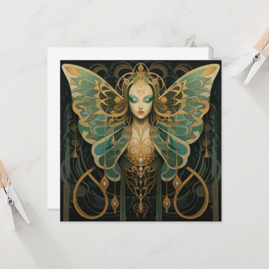 Luna-Göttin Karte (Vorderseite/Rückseite Beispiel)