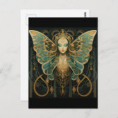 Luna-Göttin Postkarte (Vorne/Hinten)