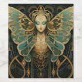 Luna-Göttin Weinetikett (Einzelnes Label)