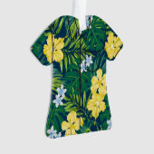 Luna Hibiskus Garden Hawaiian Aloha Shirt - Marine Ornament (Vorderseite)