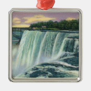 Luna-Insel-Ansicht der amerikanischen Fälle Silbernes Ornament