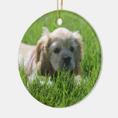 Luna Keramik Ornament (Links)
