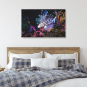 Luna lionfish, Pterois lunulata Temminck & Schleg Leinwanddruck (Insitu (Schlafzimmer))