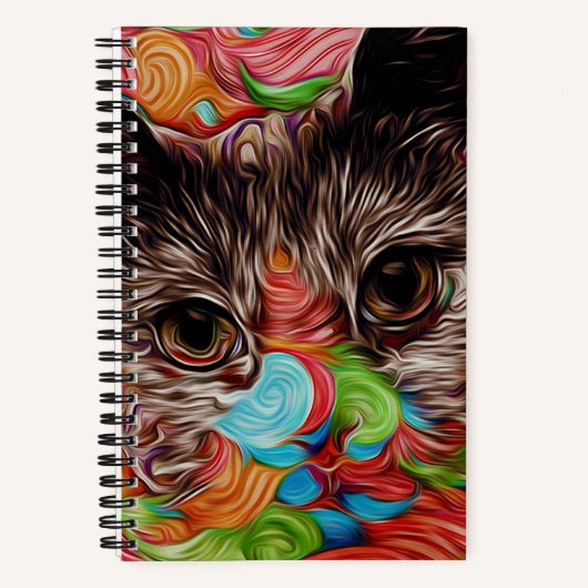"Luna Lola" Kitty Spiral Notebook Notizblock (Vorderseite)