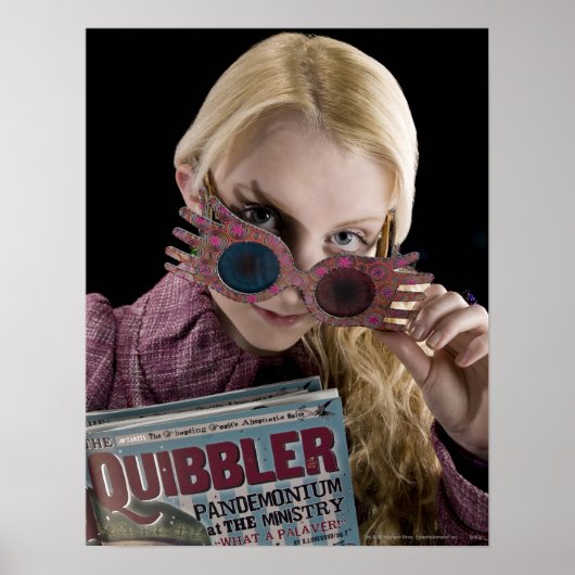 Luna Lovegood Flüchtige Blicke über Brillen Poster (Vorne)