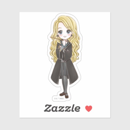 Luna Lovegood Wasserfarbe Aufkleber (Blatt)