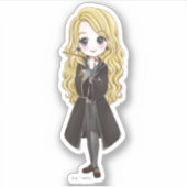 Luna Lovegood Wasserfarbe Aufkleber (Vorderseite)