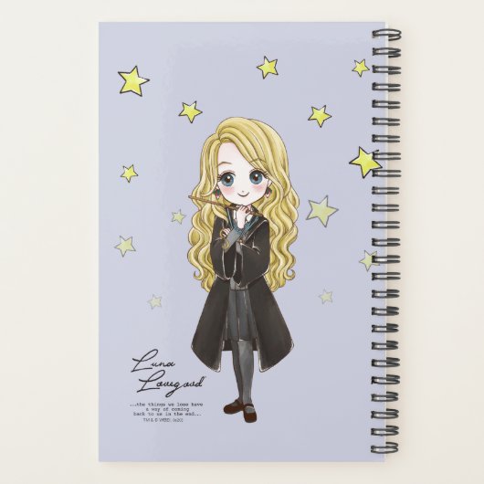 Luna Lovegood Wasserfarbe Planer (Rückseite)