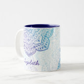 Luna Mandala 11 oz. Personalized Mug Zweifarbige Tasse (Vorderseite Links)