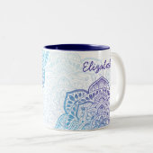 Luna Mandala 11 oz. Personalized Mug Zweifarbige Tasse (VorderseiteRechts)