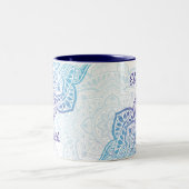 Luna Mandala 11 oz. Personalized Mug Zweifarbige Tasse (Mittel)
